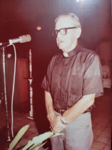 Father Denis Toblin, the first pastor of St. Joseph's Catholic Church